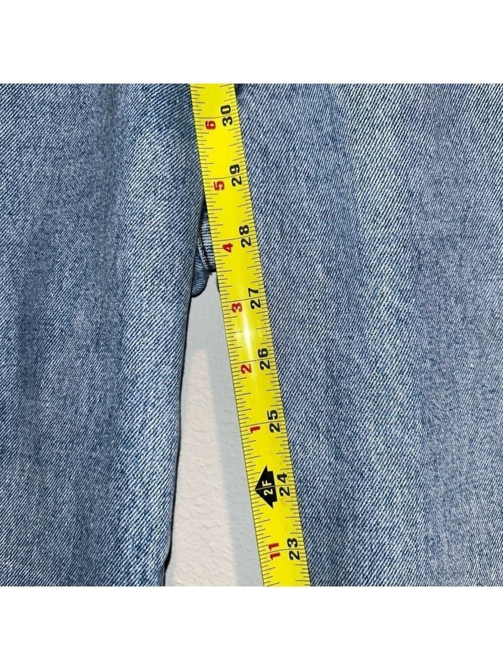 Vintage 90s Express Women’s Blue Jeans - High Rise, Slim Fit, Tapered Leg - Picture 9 of 9